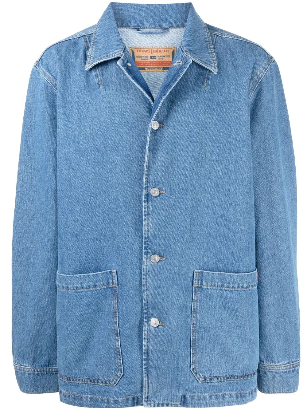 buttoned denim jacket - 1