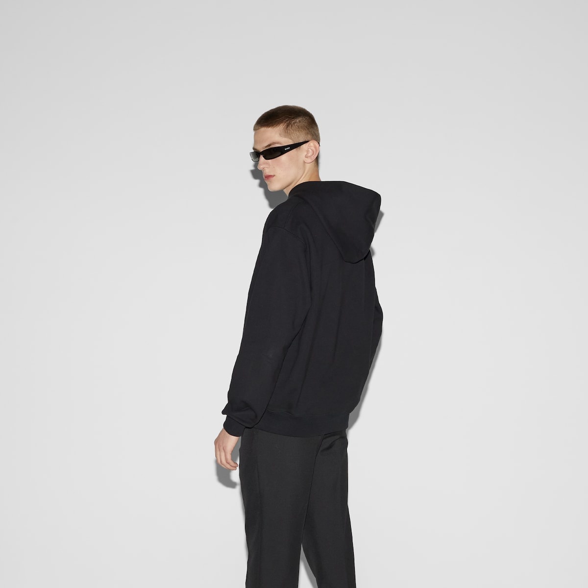 Cotton jersey hooded sweatshirt - 4