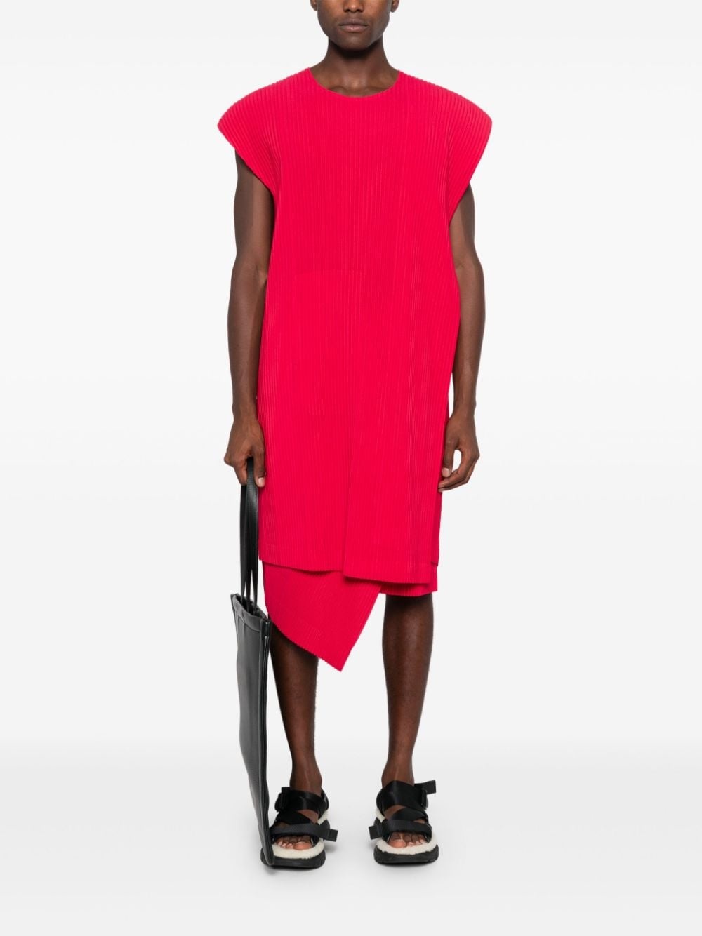 plissé vest - 2