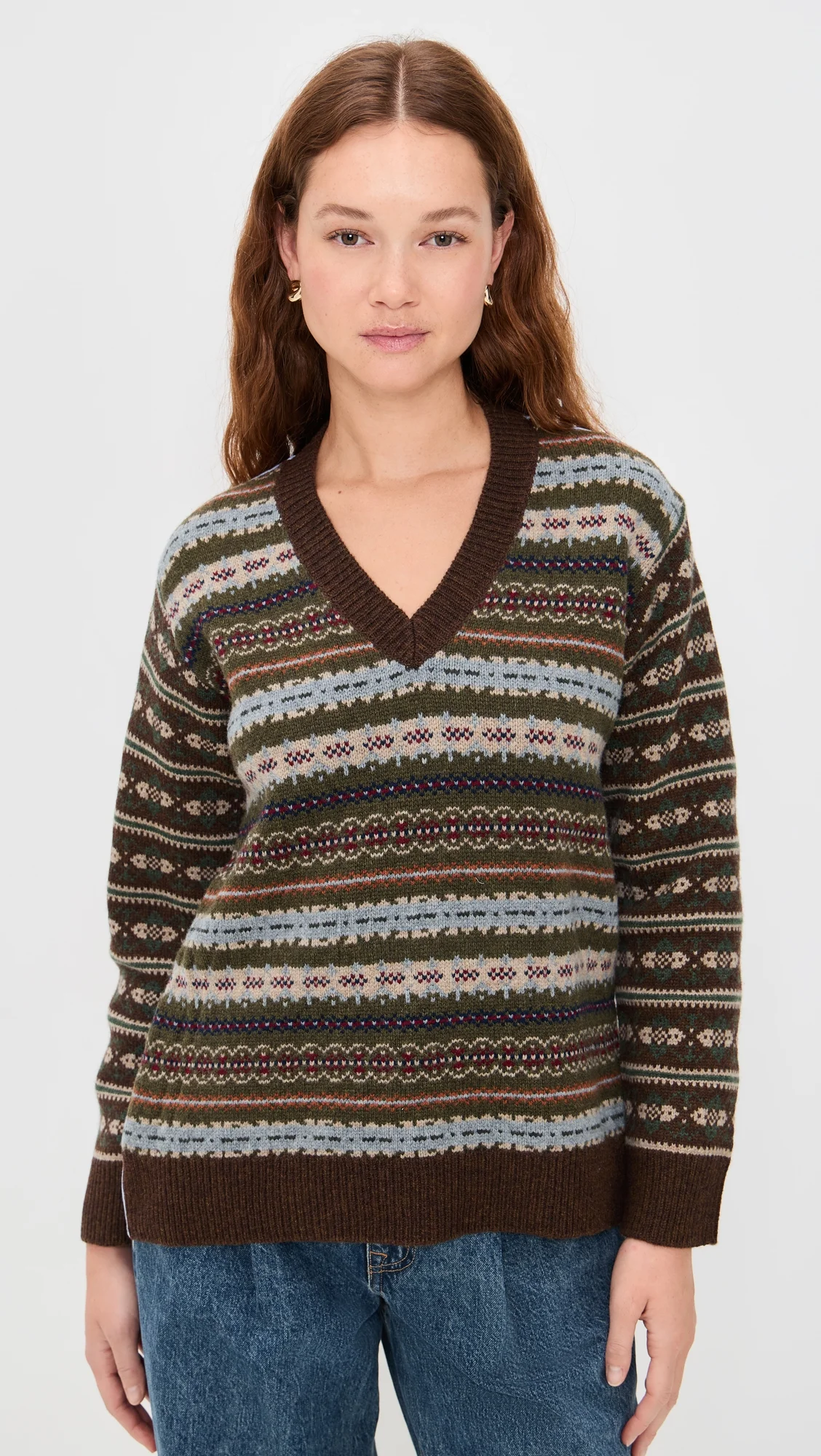 Ciara Fair Isle Knit Sweater - 1
