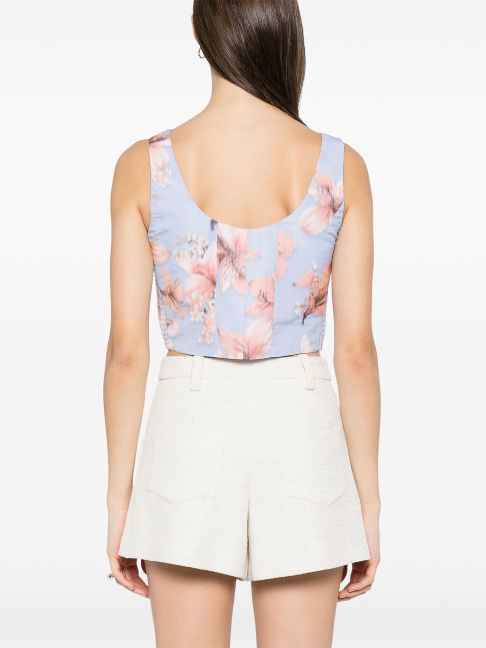floral-pint top - 4