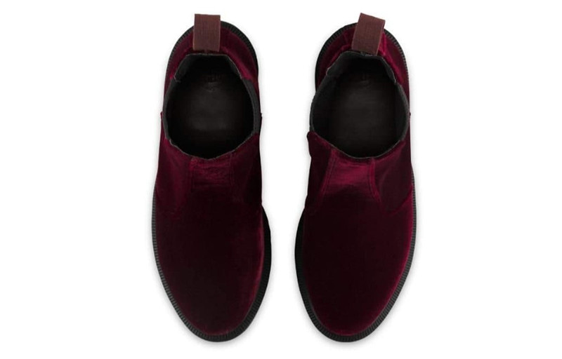 Dr. Martens (WMNS) Dr.Martens Flora Velvet 'Cherry Red' 23962600 outlook