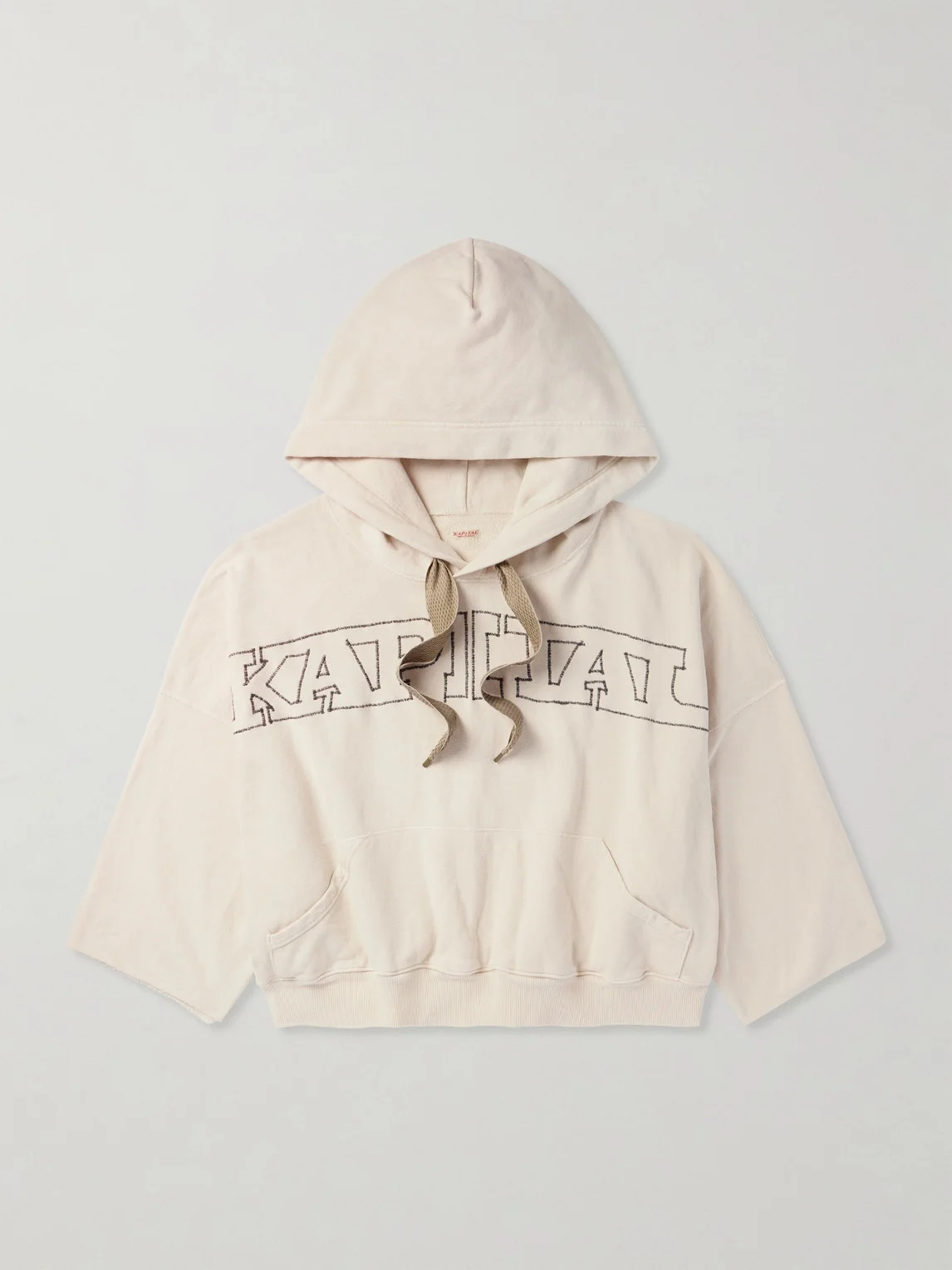 Logo-Embroidered Cotton-Jersey Hoodie - 1