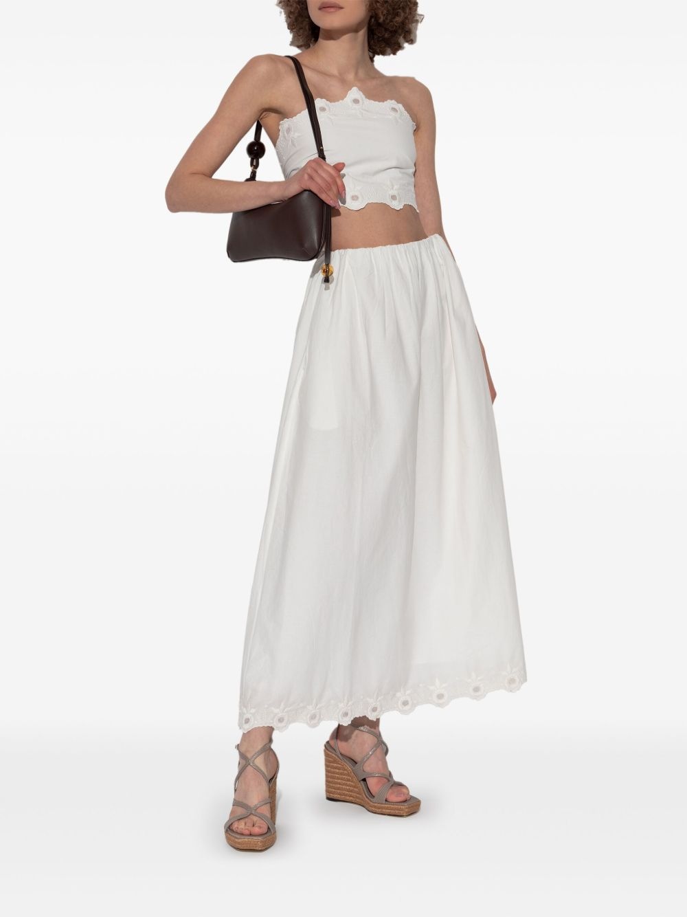 embroidered detailing top - 2