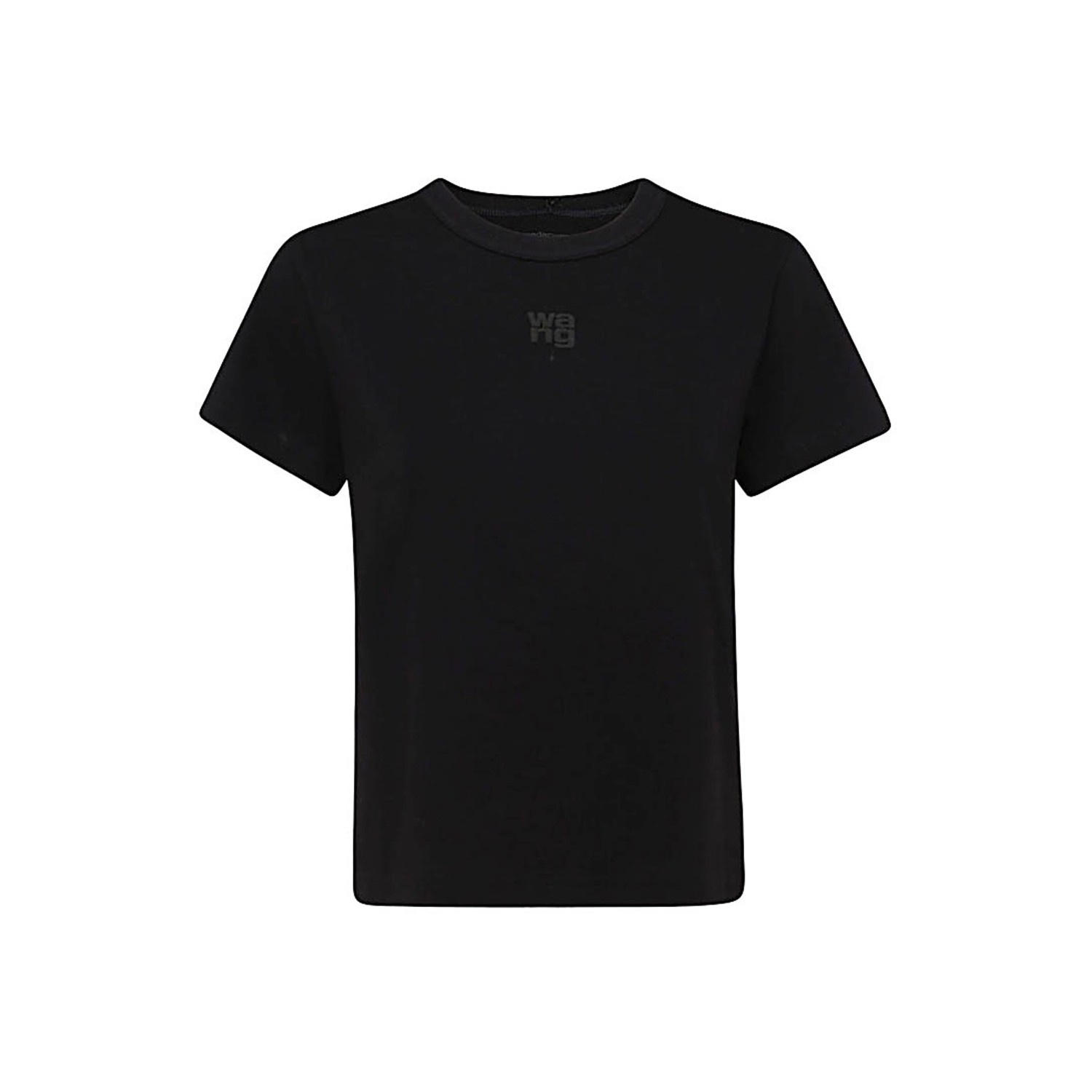 BLACK COTTON T-SHIRT - 1