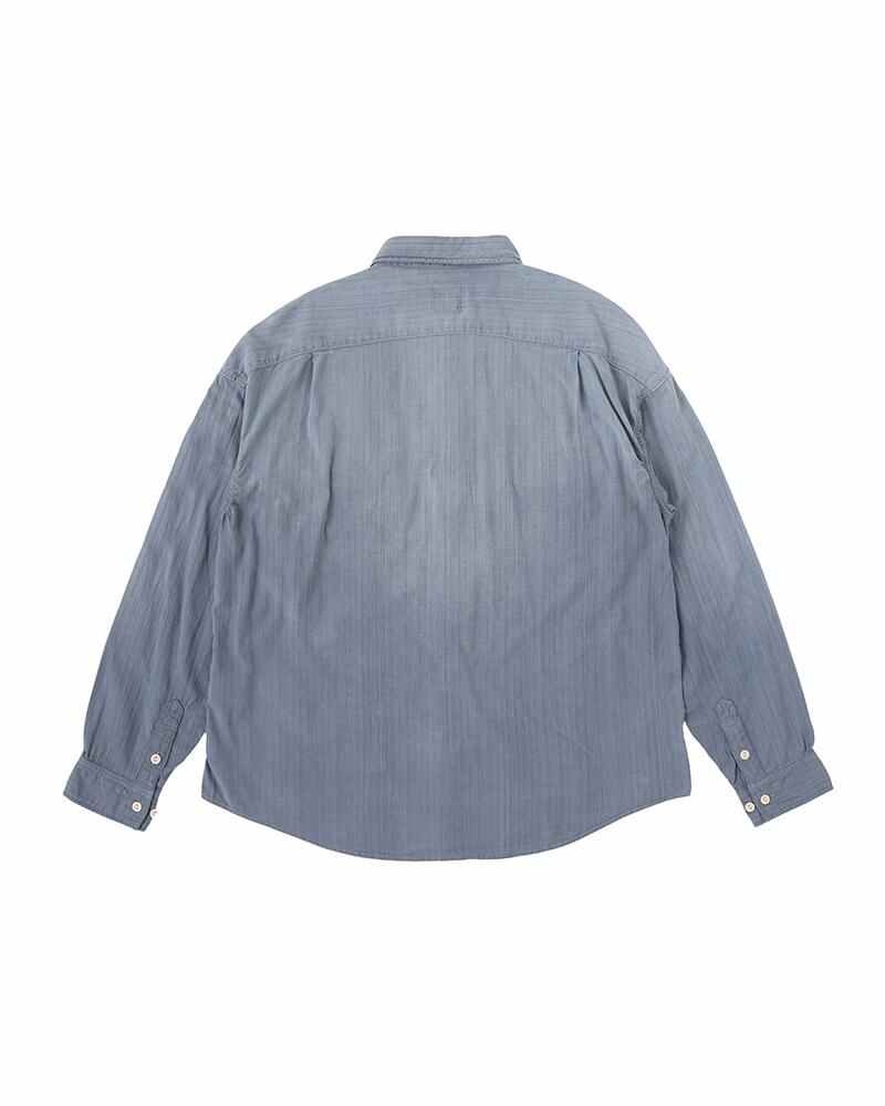 PALMER SHIRT L/S DMGD GREY - 2