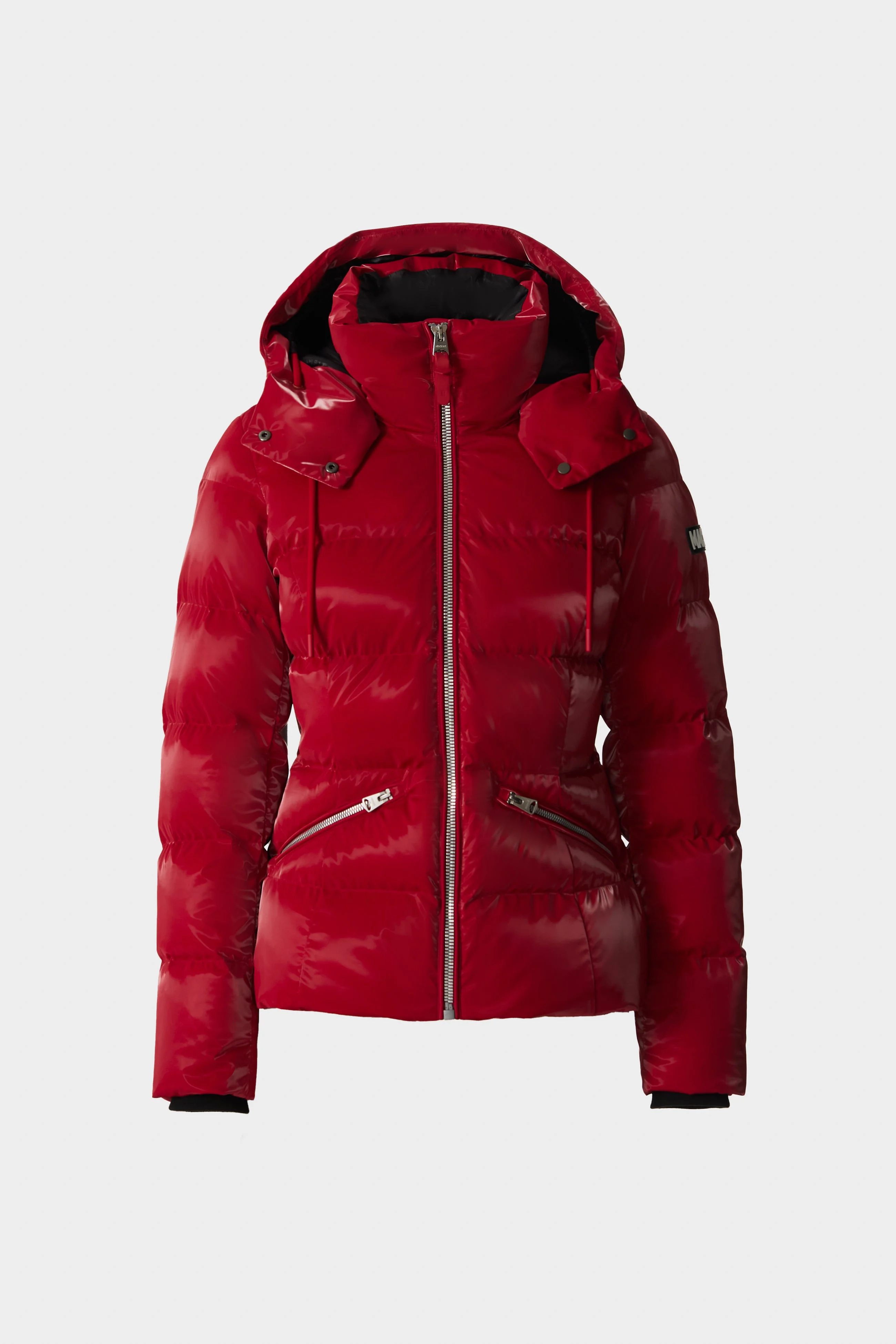 MADALYN-GLO High-Gloss Down Jacket With Removable Hood - 1