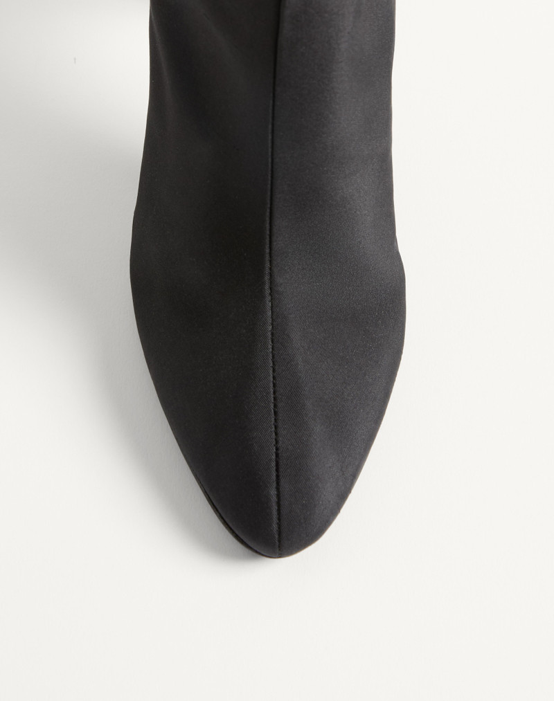 Valentino HOTTY SHANTUNG FABRIC BOOT WITH FEATHERS 100MM outlook