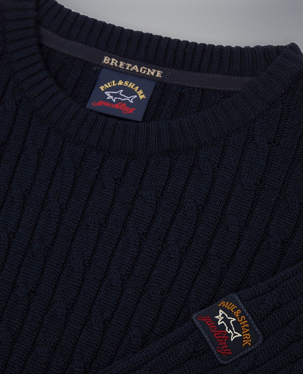 Bretagne wool cable-knit - 6