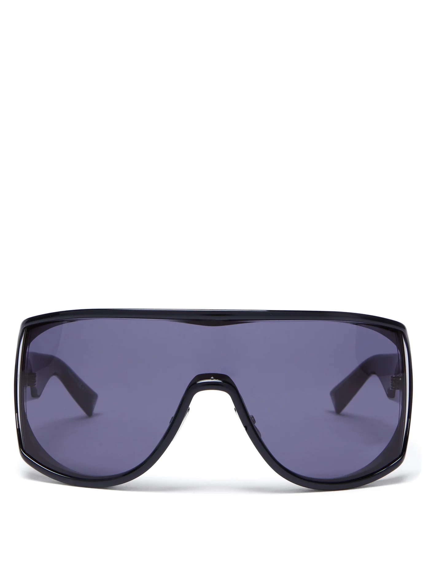 Oversized logo-debossed acetate sunglasses - 1