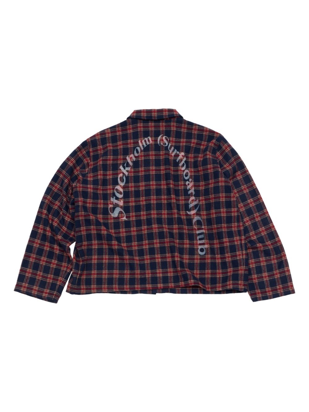 tartan-check overshirt - 3