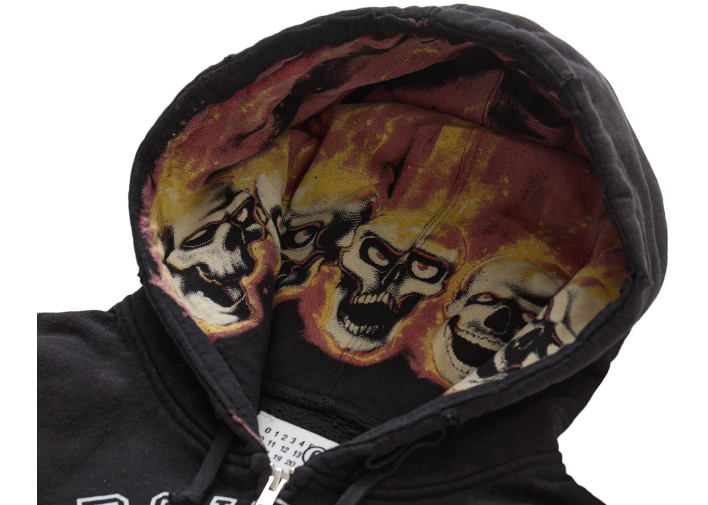 Supreme MM6 Maison Margiela Zip Up Hooded Sweatshirt Black - 3