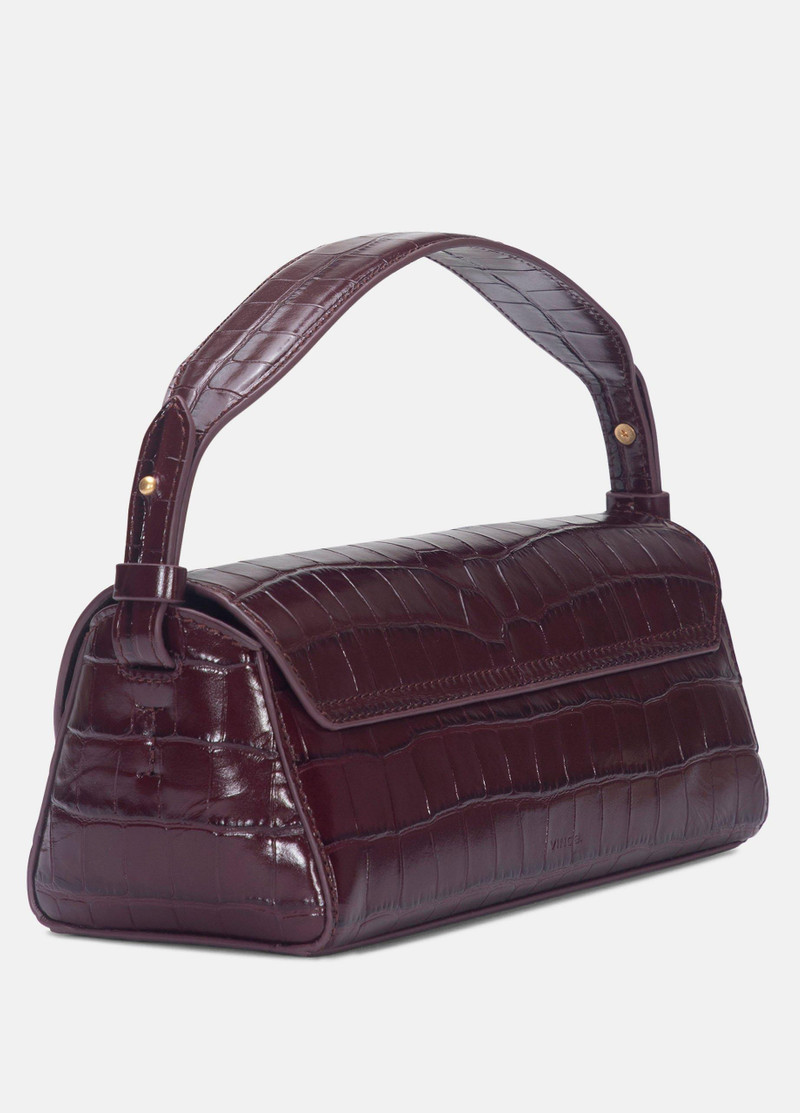Vince Sabrina Croc-Embossed Leather Mini Top-Handle Bag outlook