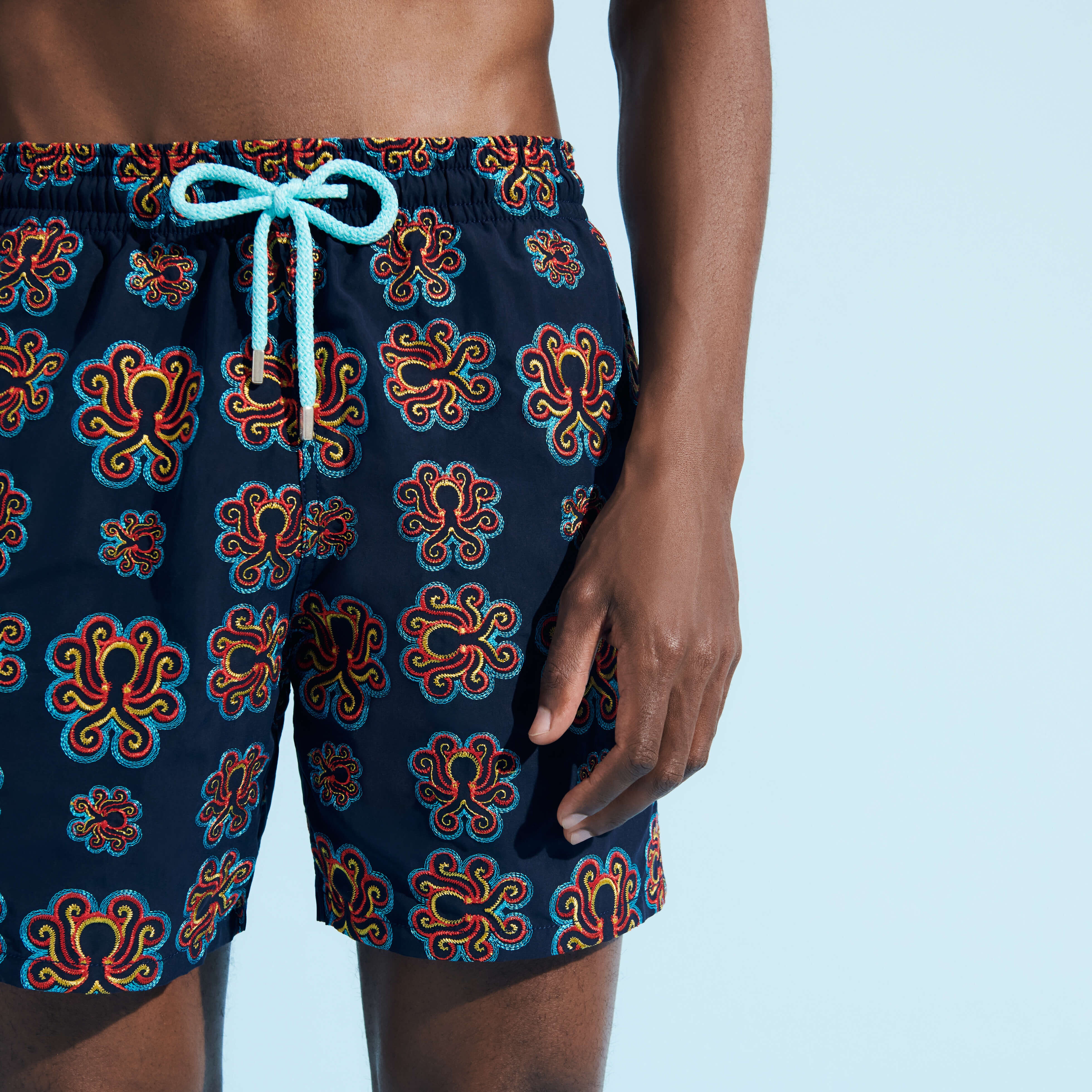 Men Swim Trunks Embroidered Poulpes Neon - Limited Edition - 5