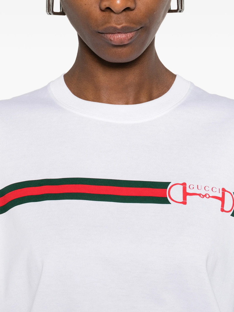 GUCCI Gucci Stripe Logo T-shirt outlook
