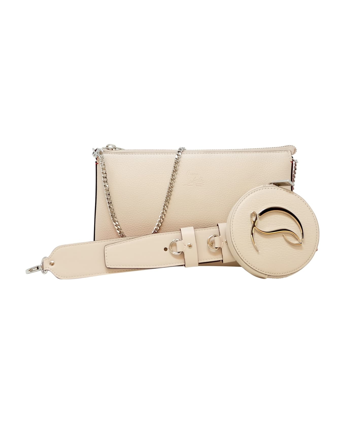 Christian Louboutin Leche Leather Loubila Hybrid Pouch - 3