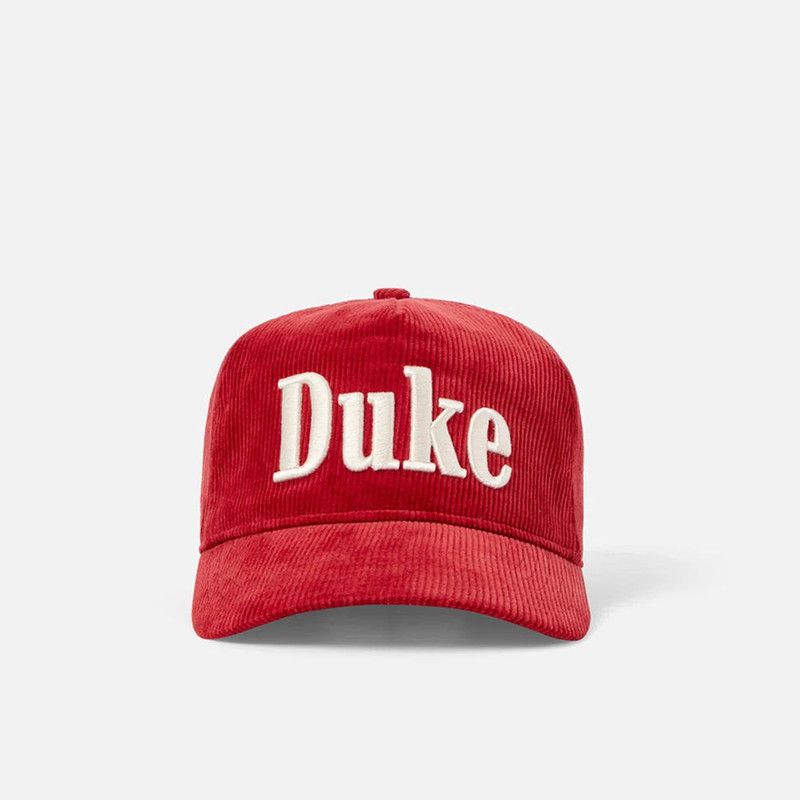 Duke Red Corduroy Cap 1