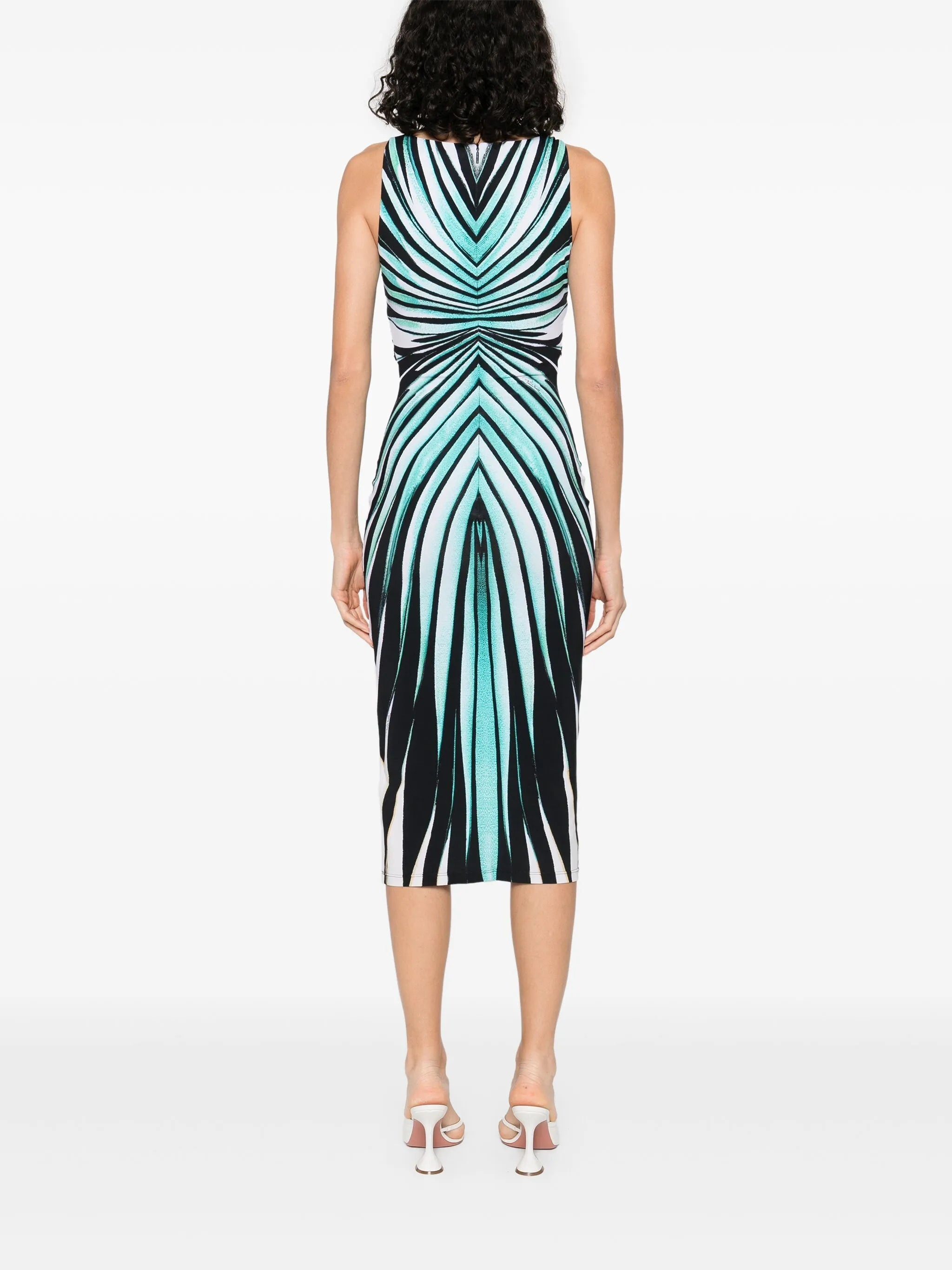 Striped Midi Dress - 4