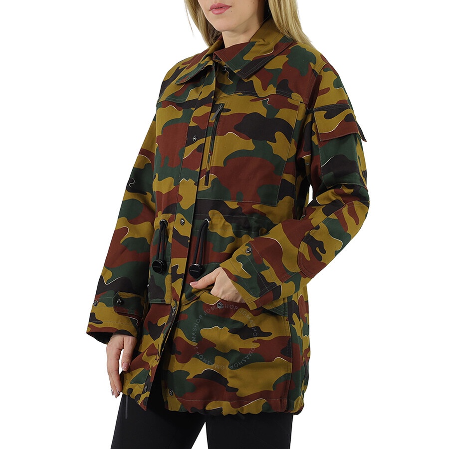 Burberry Ladies Boyfriend Fit Camouflage Print Jacket - 2