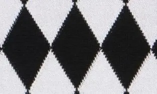 Balmain Diamond Jacquard Short Sleeve Sweater in Black/White
