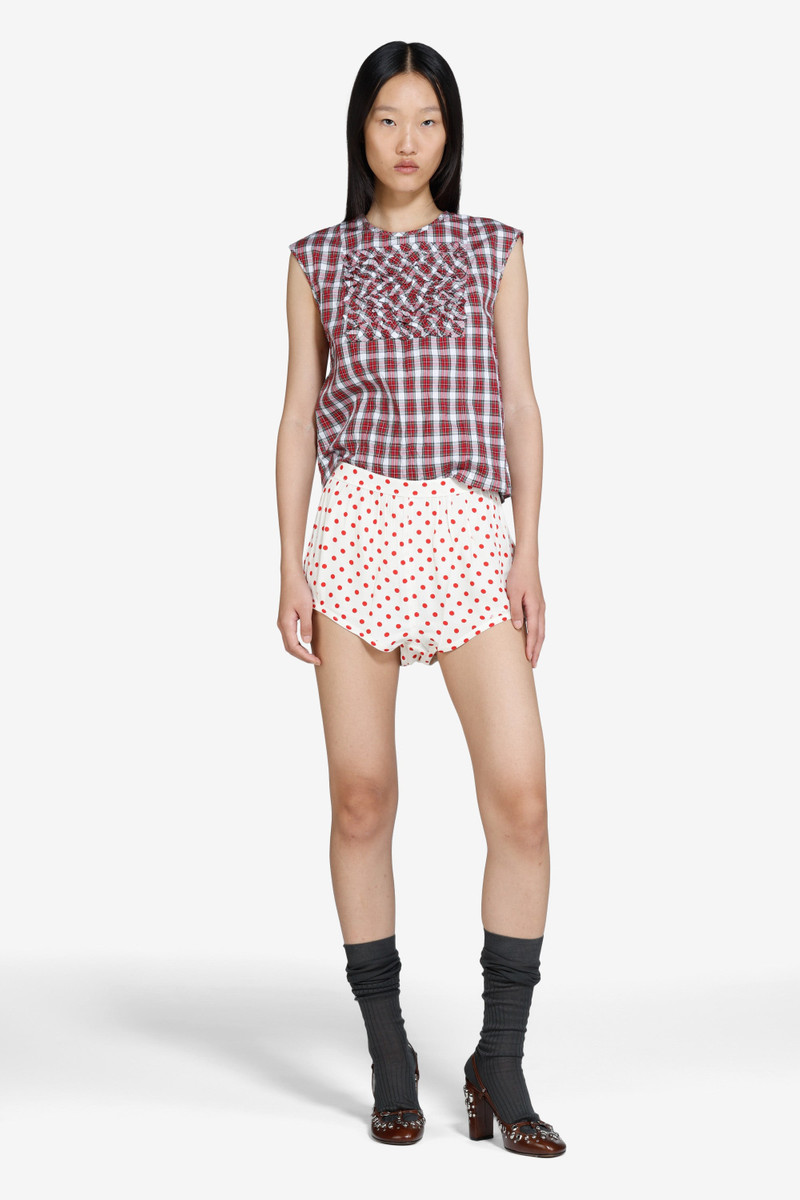 N°21 SLEEVELESS CHECKED TOP outlook