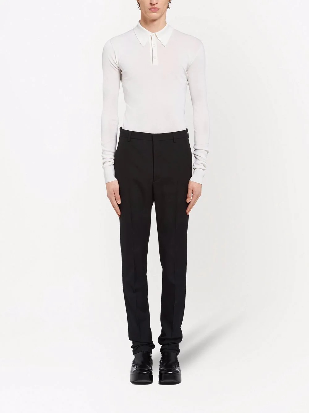 pressed-crease tailored trousers - 2