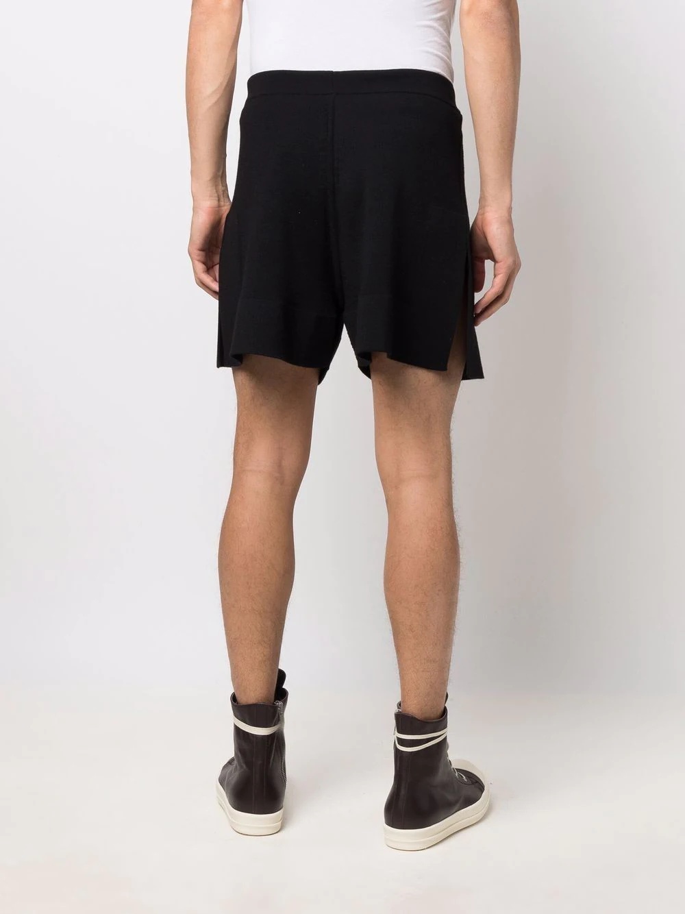 drawstring-waist track shorts - 4