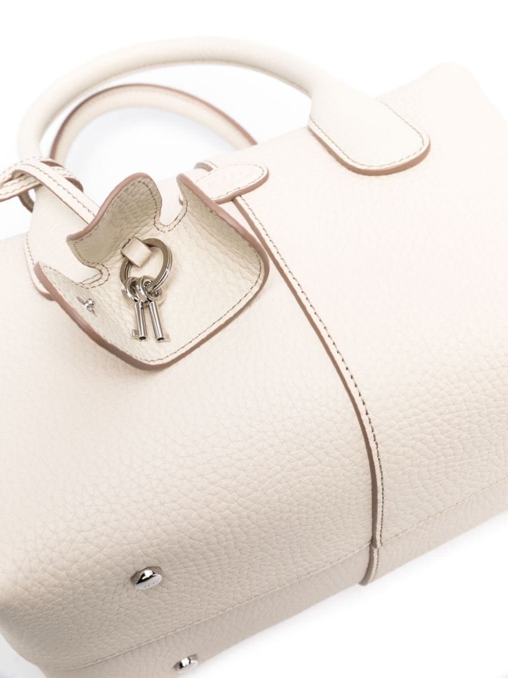 logo-patch leather tote bag - 3