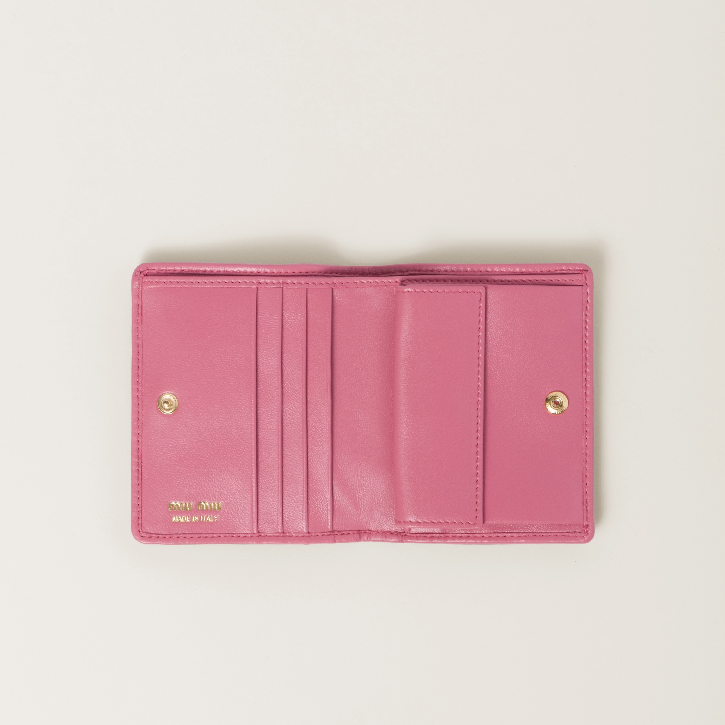 Small matelassé nappa leather wallet - 2