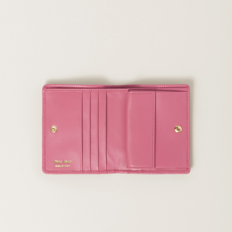 Miu Miu Small matelassé nappa leather wallet outlook