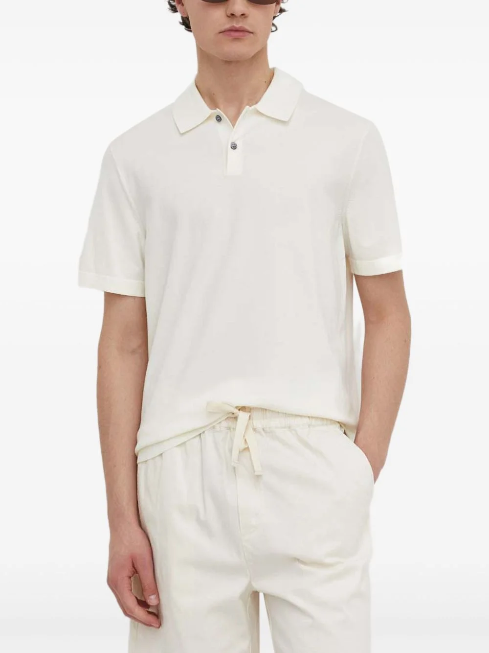 button-up polo shirt - 1