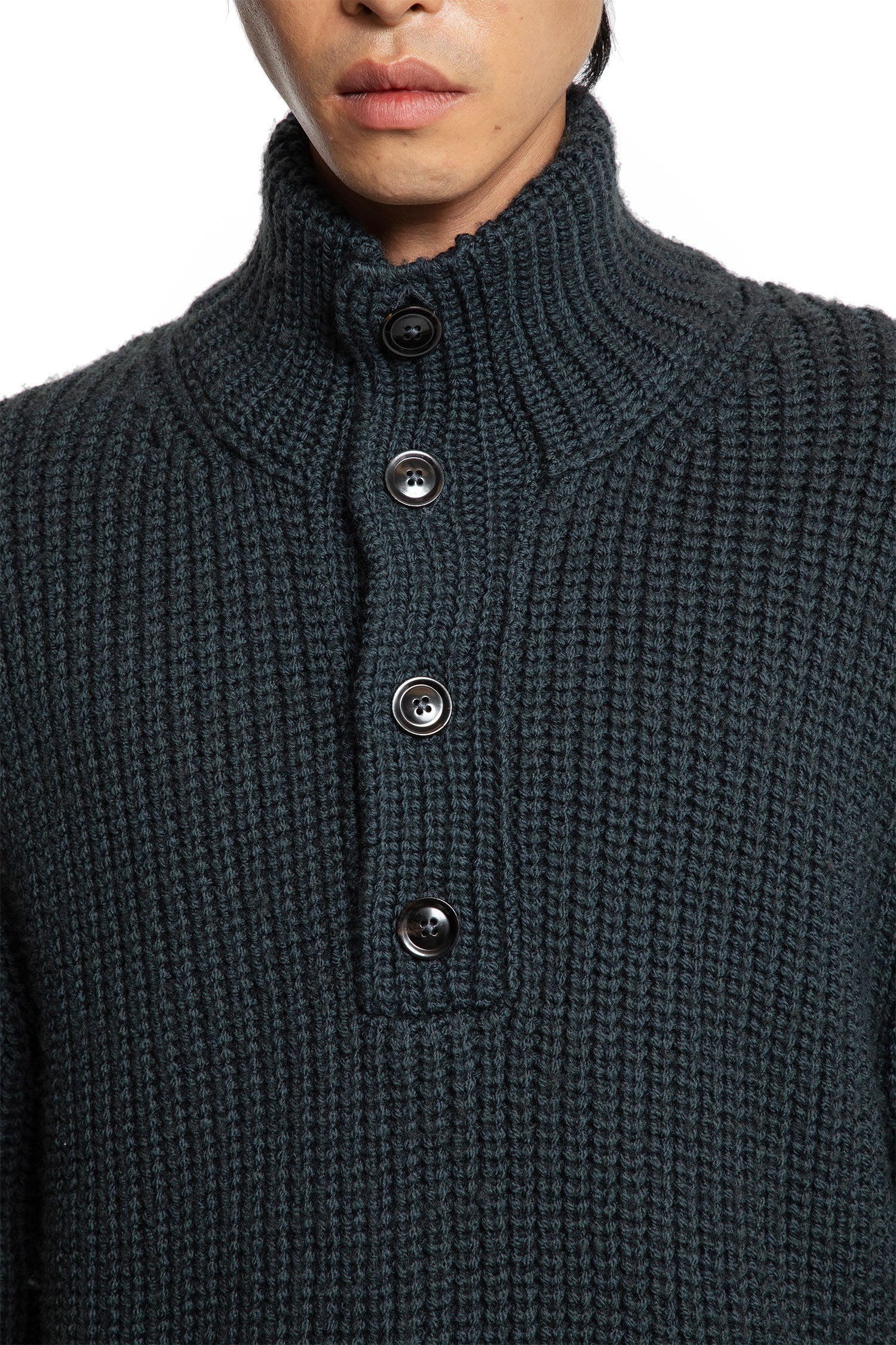 Cashmere-Wool-Half-Button-Sweater - 4