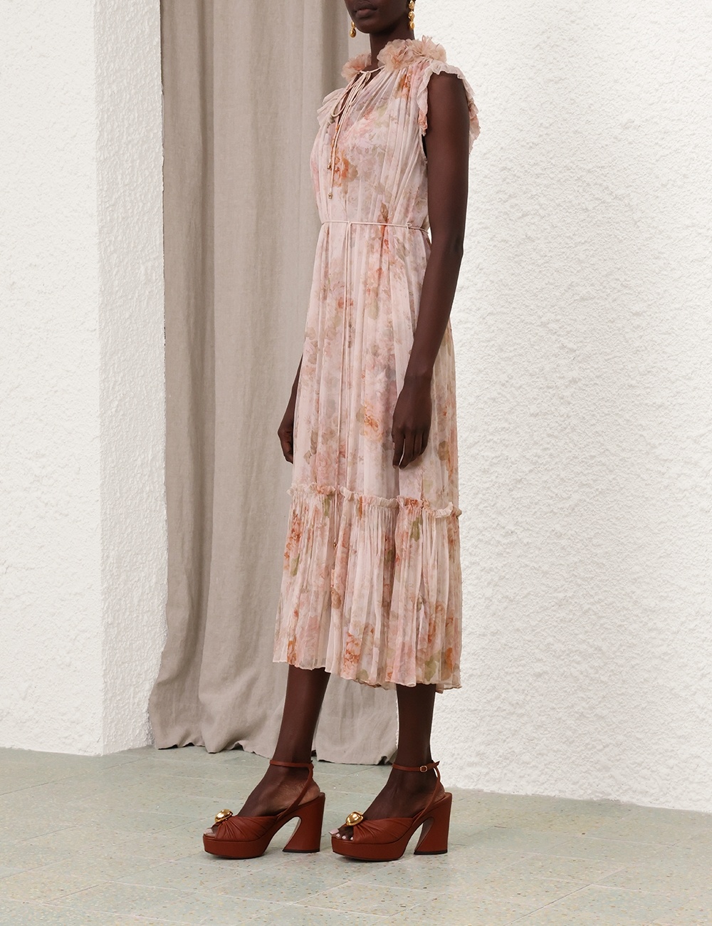 Zimmermann ILLUSTRATION FLUTTER DRESS | REVERSIBLE