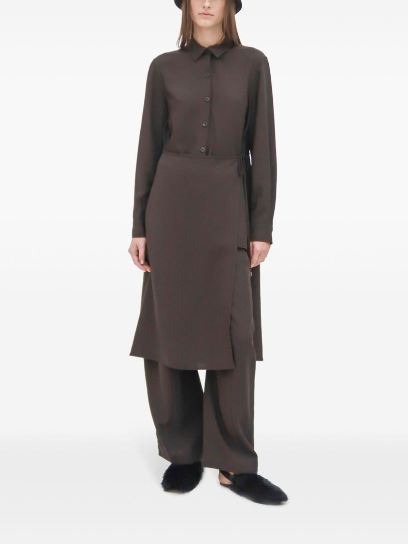 ROSETTA GETTY asymmetric apron shirt outlook
