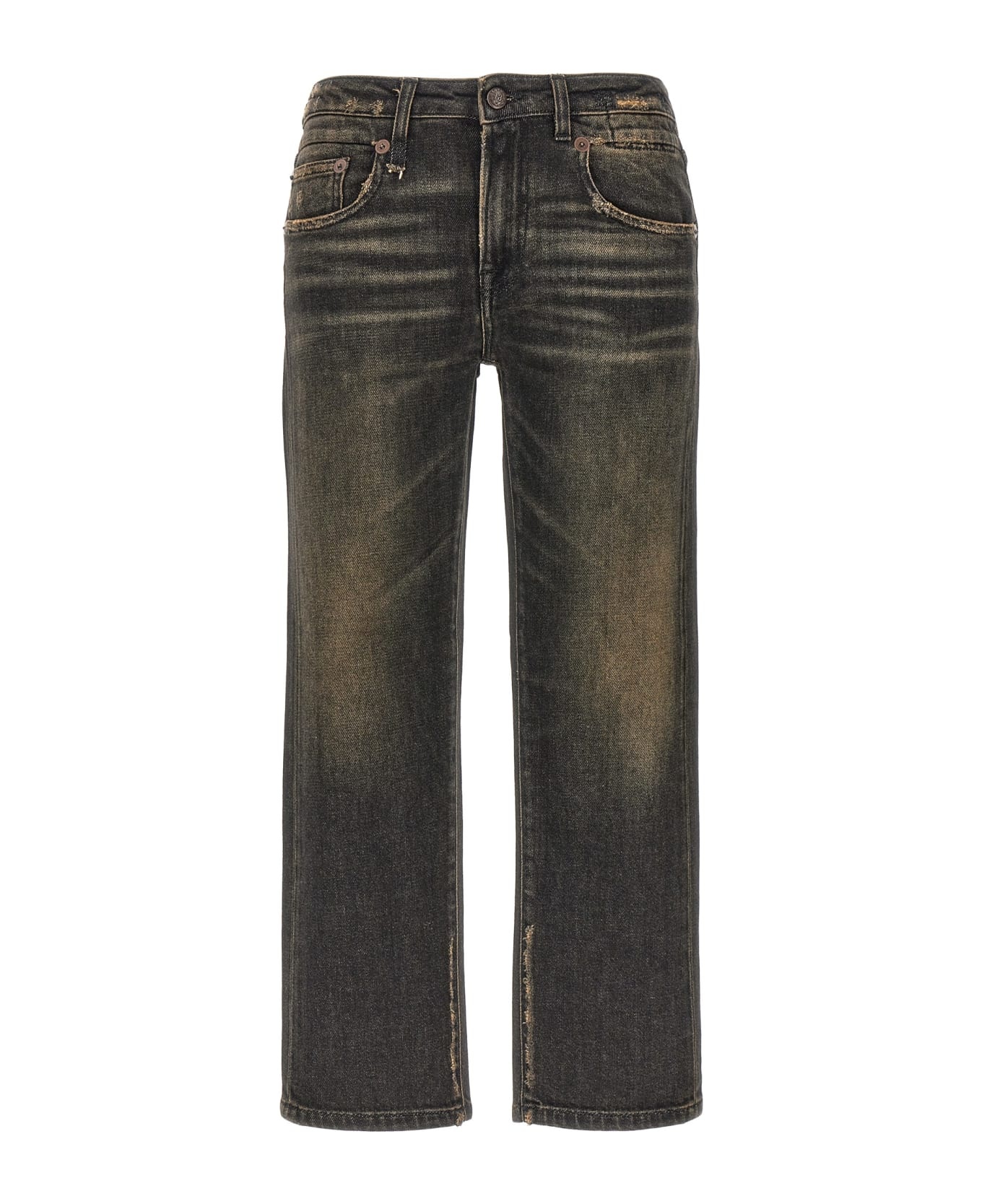 デニム・ジーパン R13 FW25 'Boy Straight' jeans (R13W0091D152A ABBEYBLACK) R13 'boy Straight' Jeans | italist | REVERSIBLE