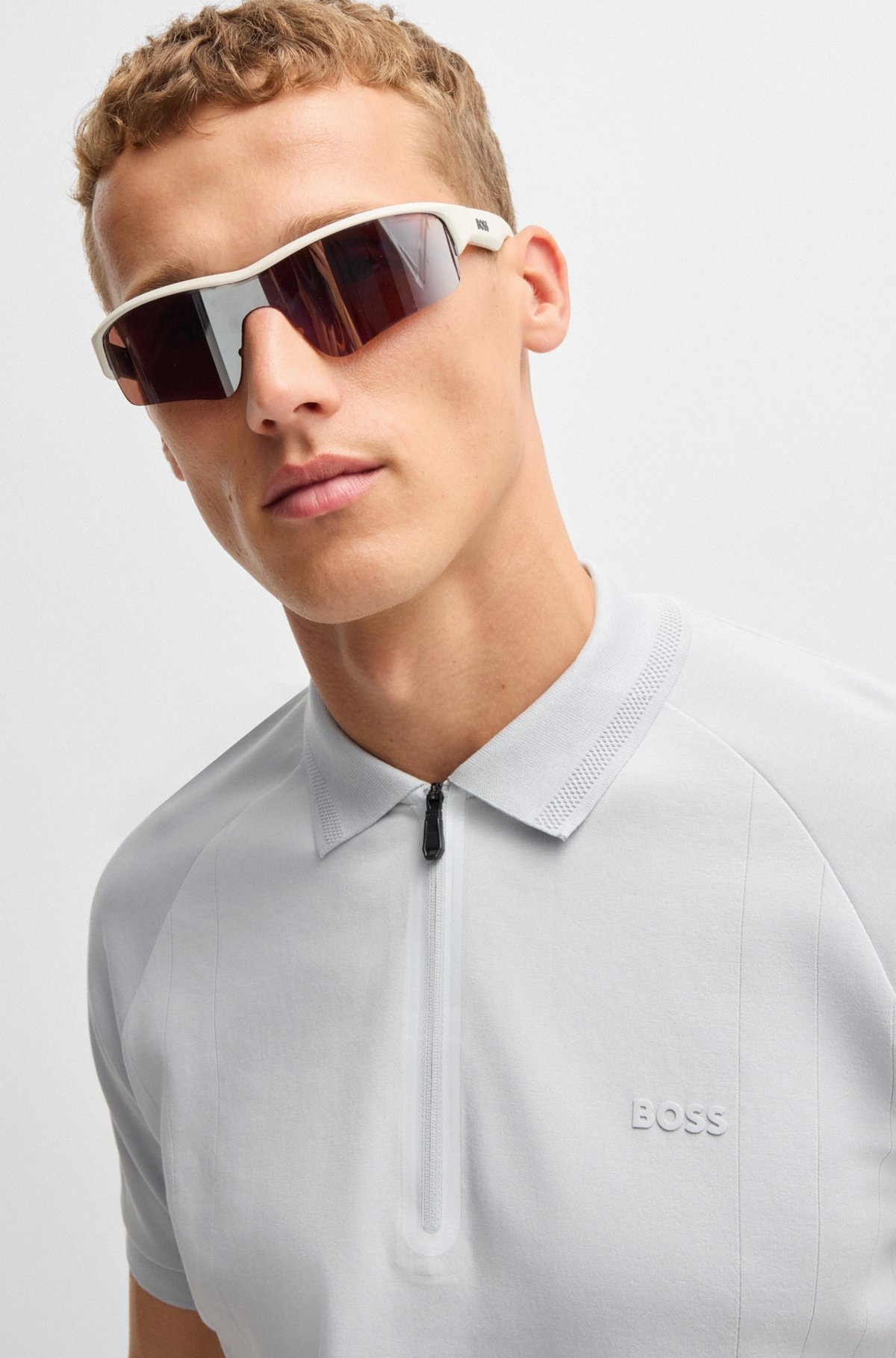 POLO SHIRT IN DROP-NEEDLE STRETCH FABRIC - 3