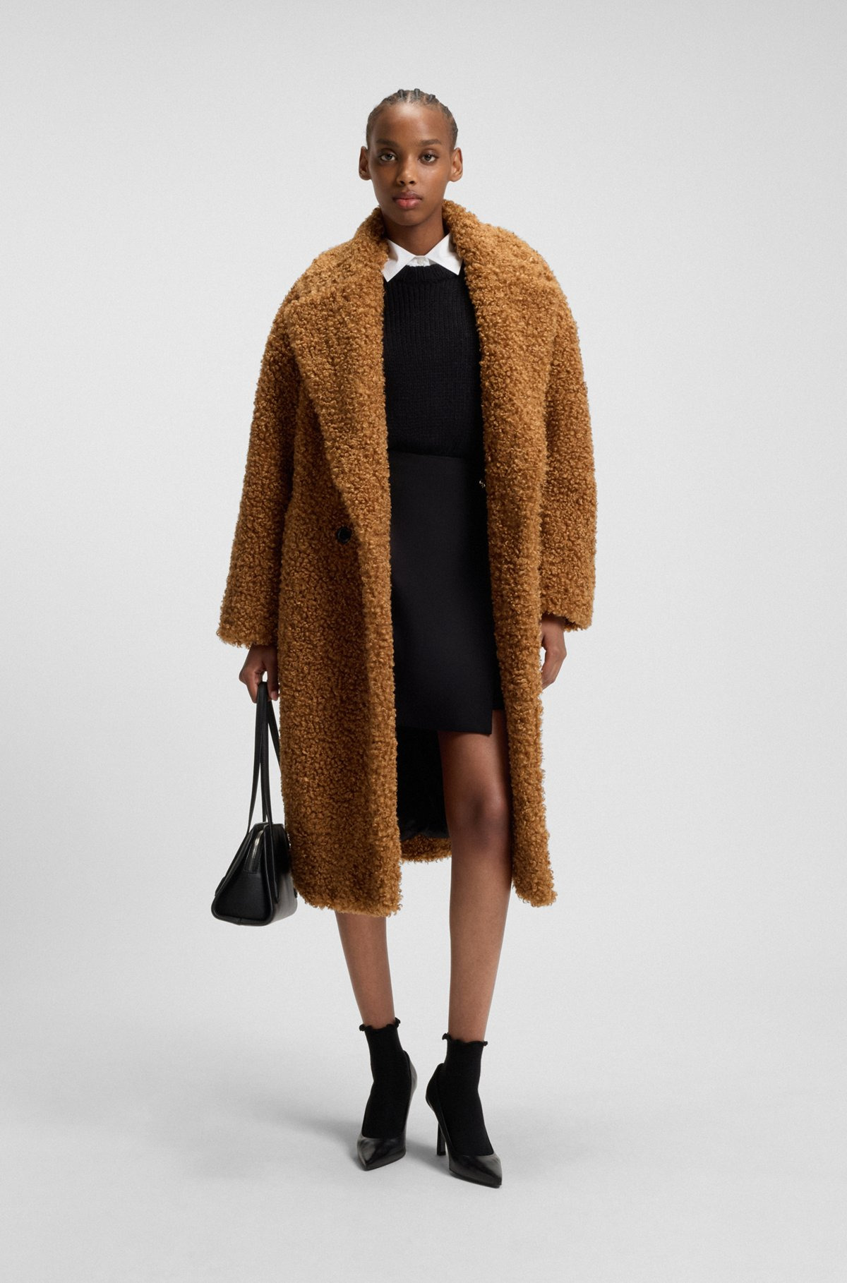 OVERSIZE-FIT COAT IN FAUX FUR - 3