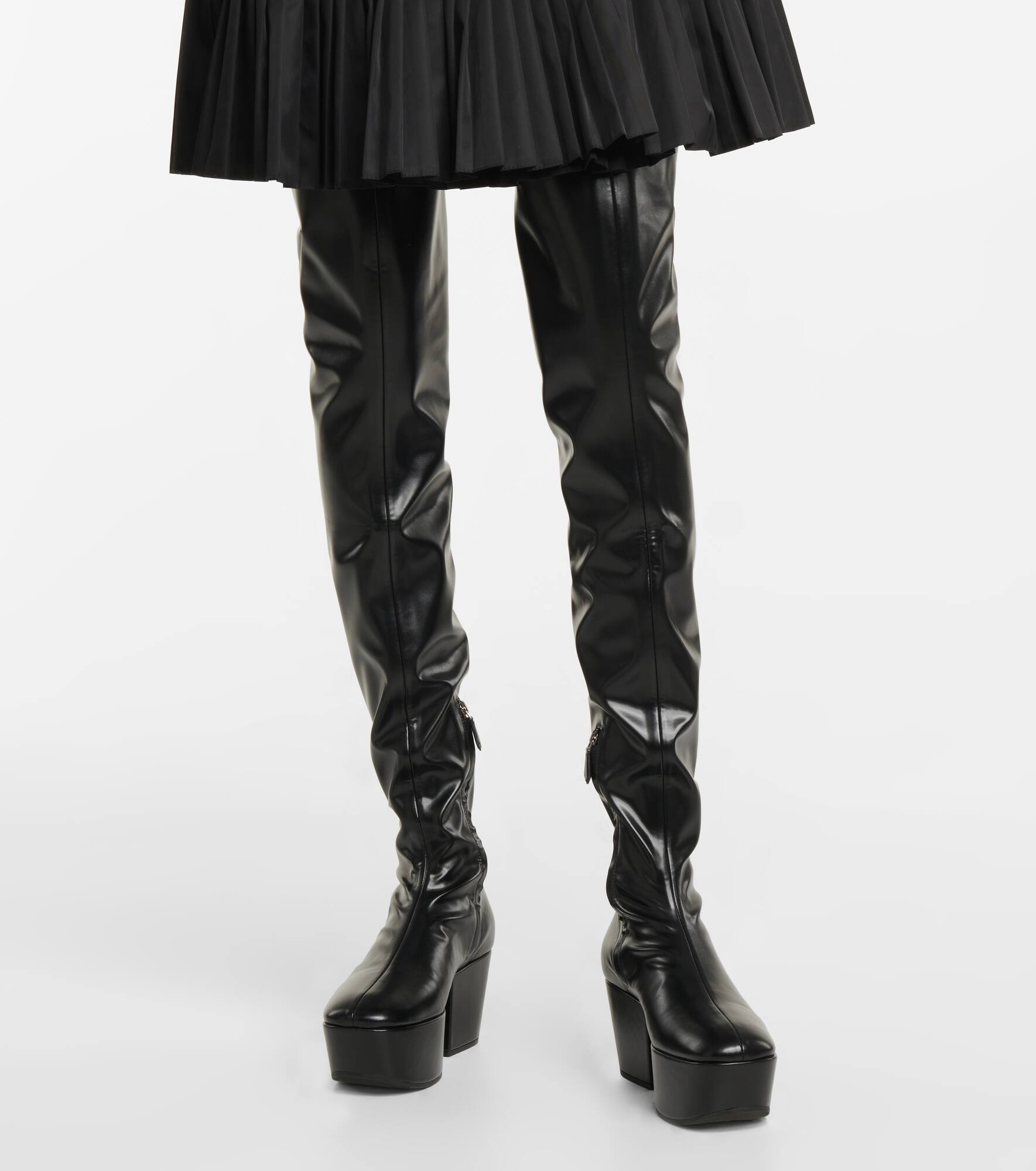 Platform over-the-knee boots - 4