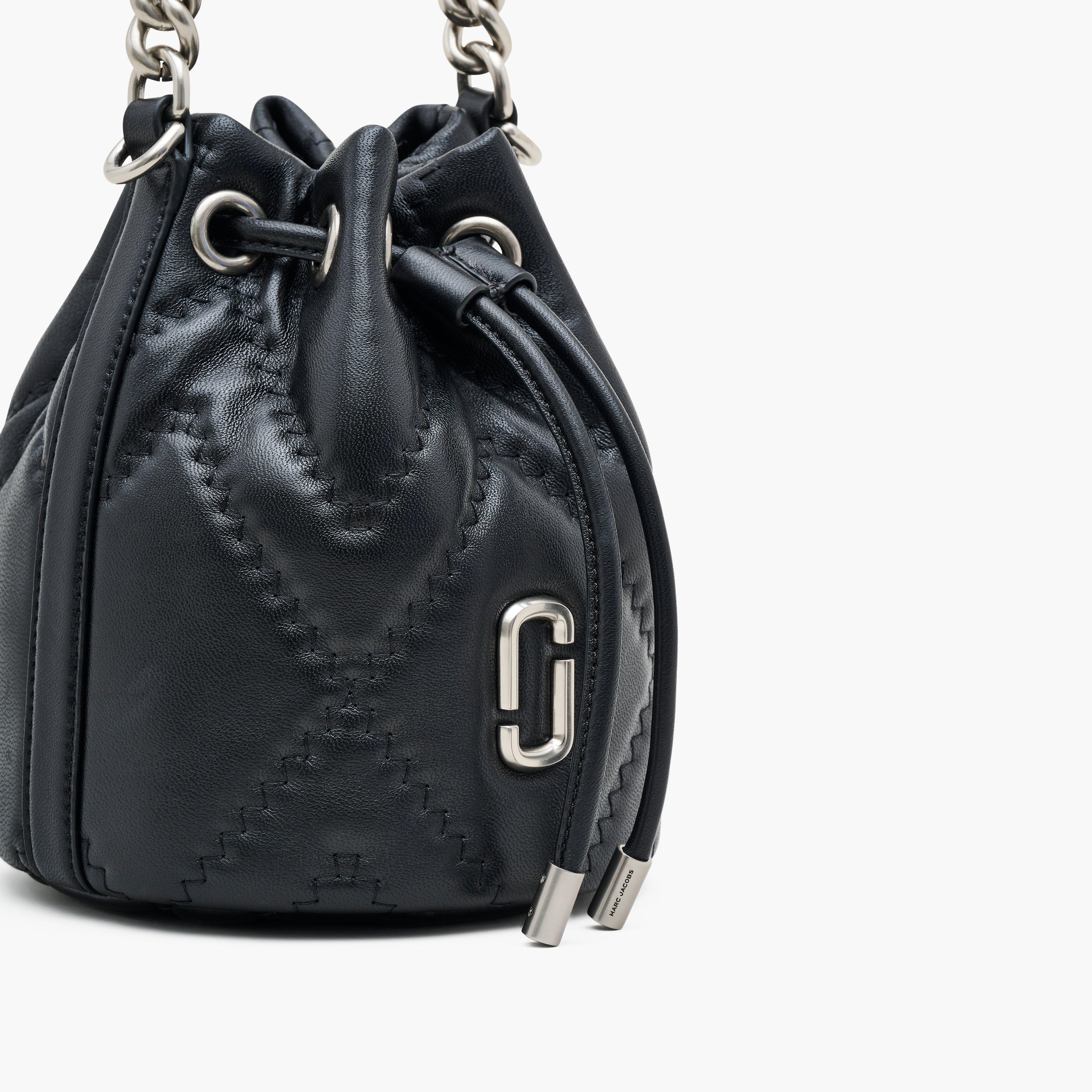 THE QUILTED LEATHER J MARC BUCKET BAG - 6
