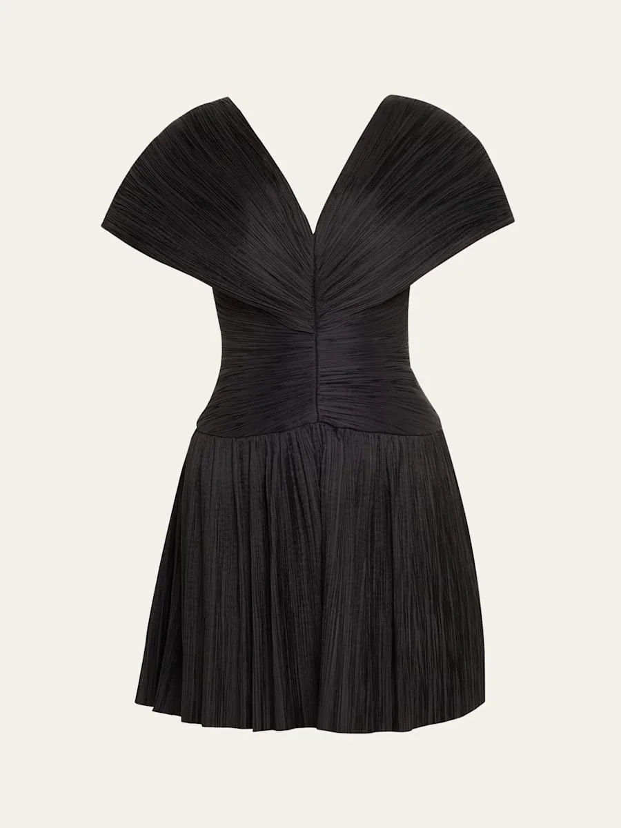 Avarie Plisse Mini Dress - 1