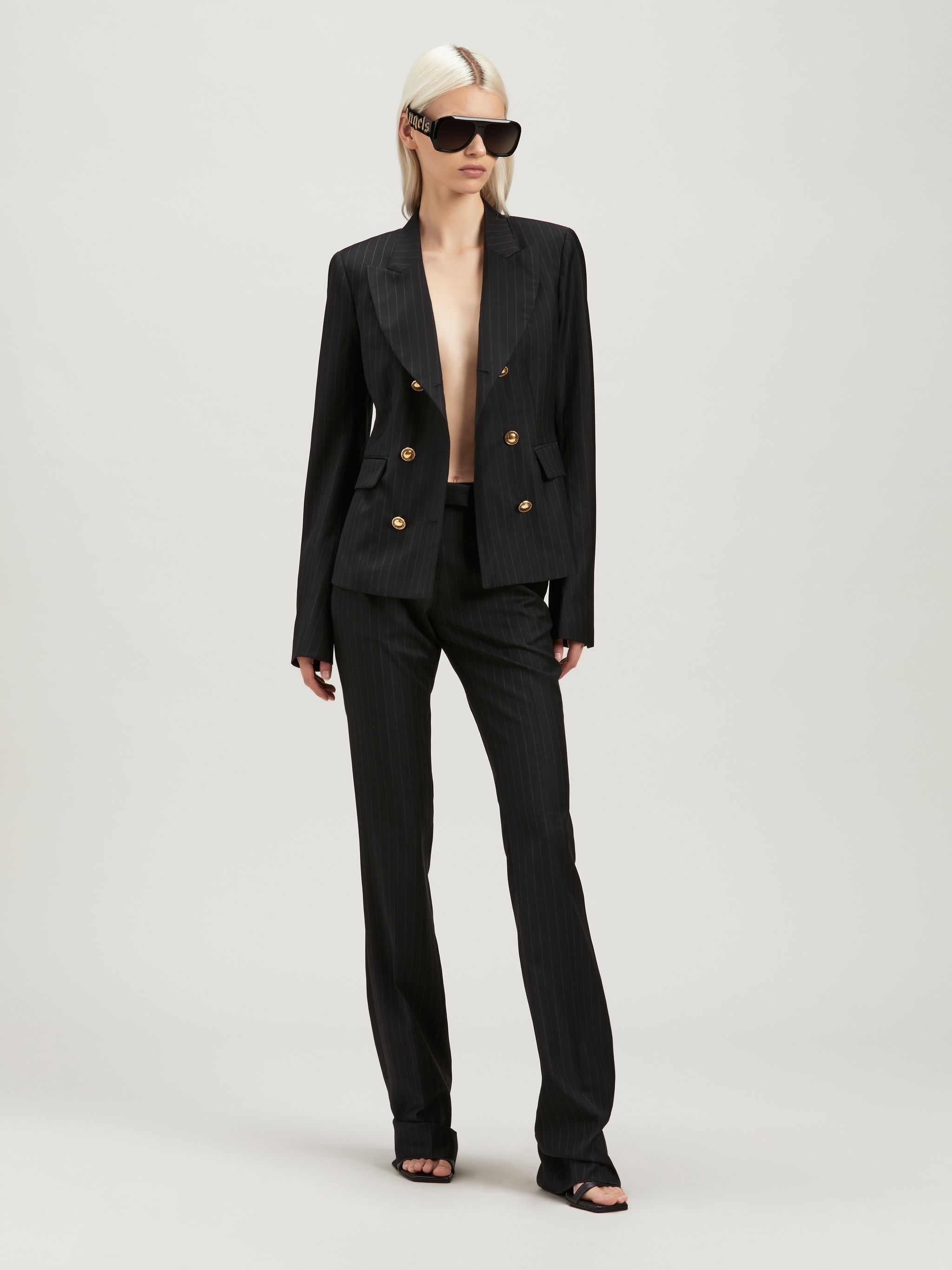 PINSTRIPES SLIM SUIT PANTS - 2