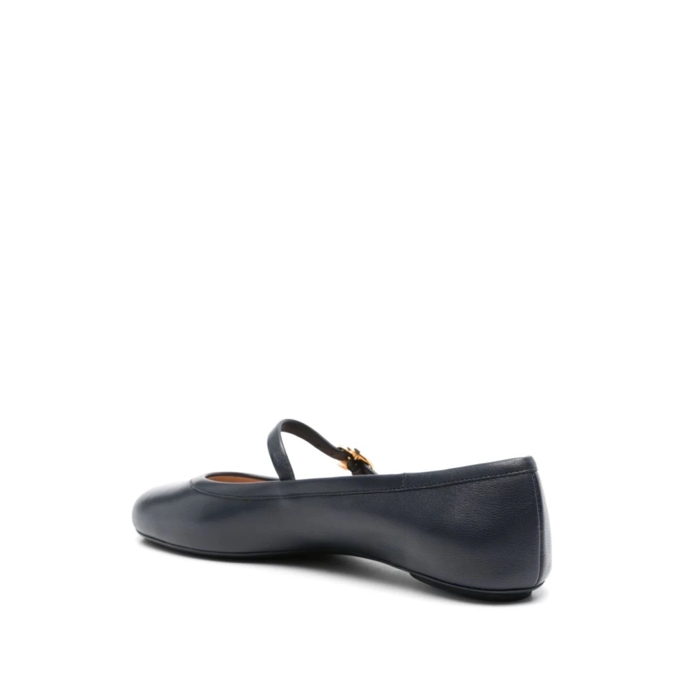 BLUE MARY JANE BALLET FLATS - 3