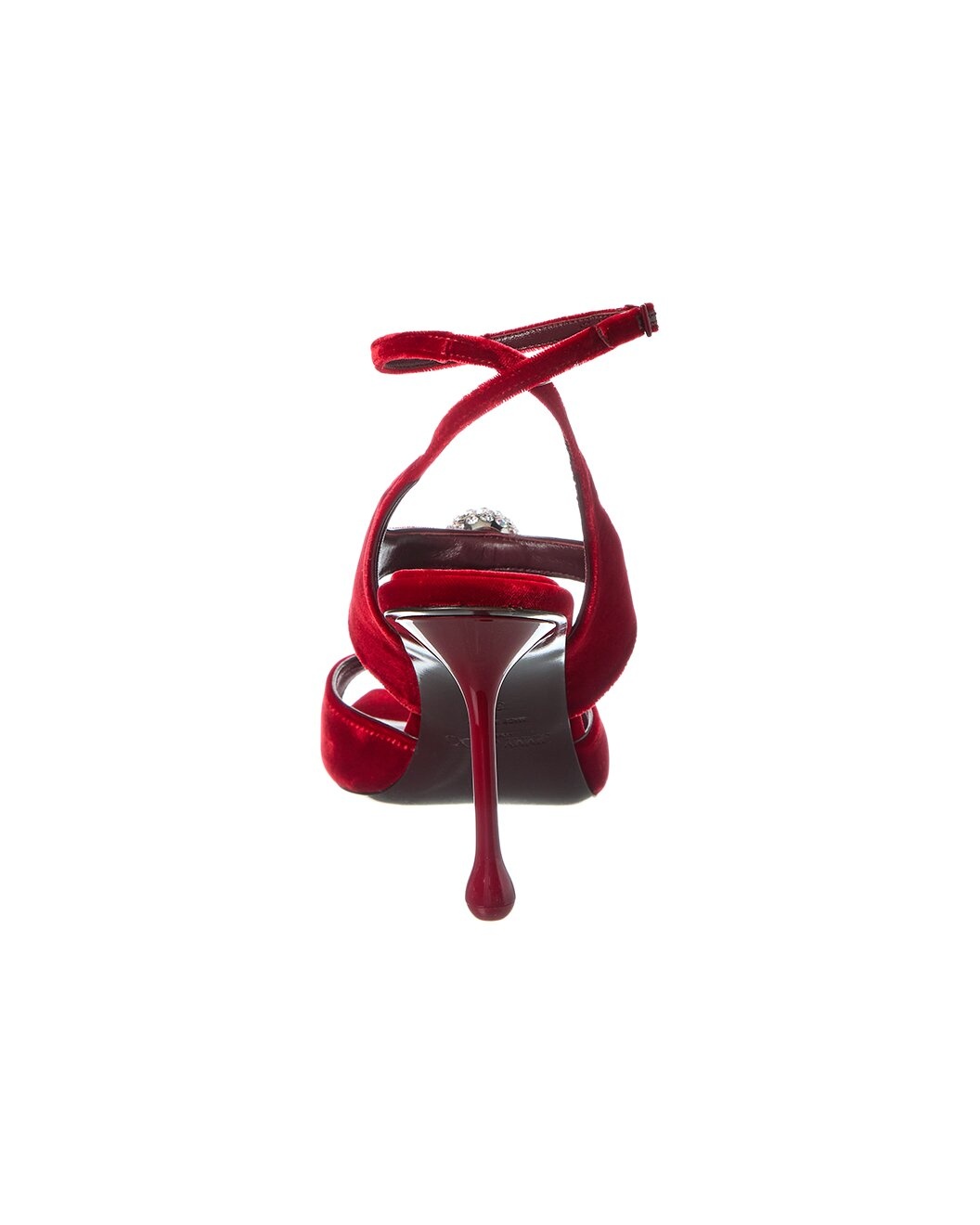 Jimmy Choo Orb 95 Velvet Sandal - 3