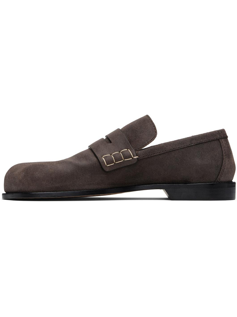 JW Anderson Brown Paw Loafers outlook