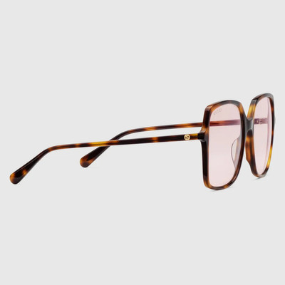 GUCCI Rectangular-frame sunglasses outlook