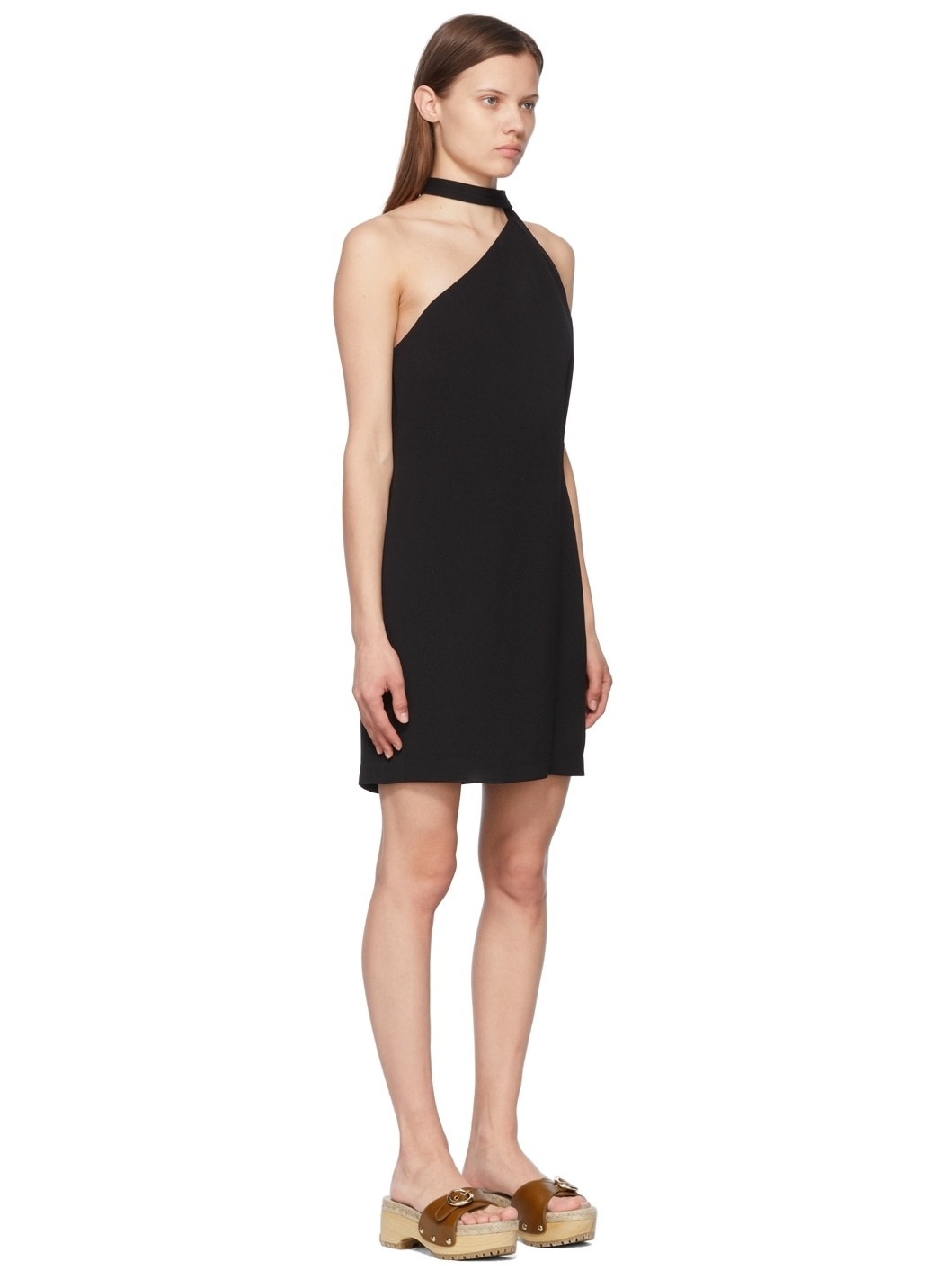 Black Viscose Mini Dress - 2