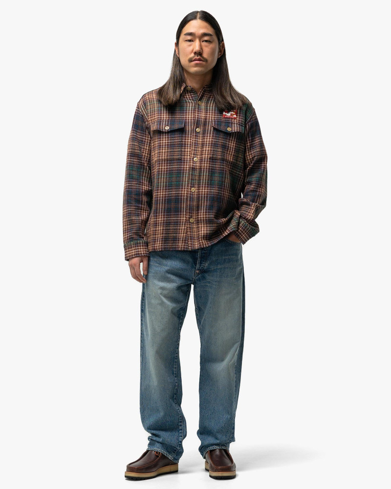 Human Made Check Shirt Brown outlook