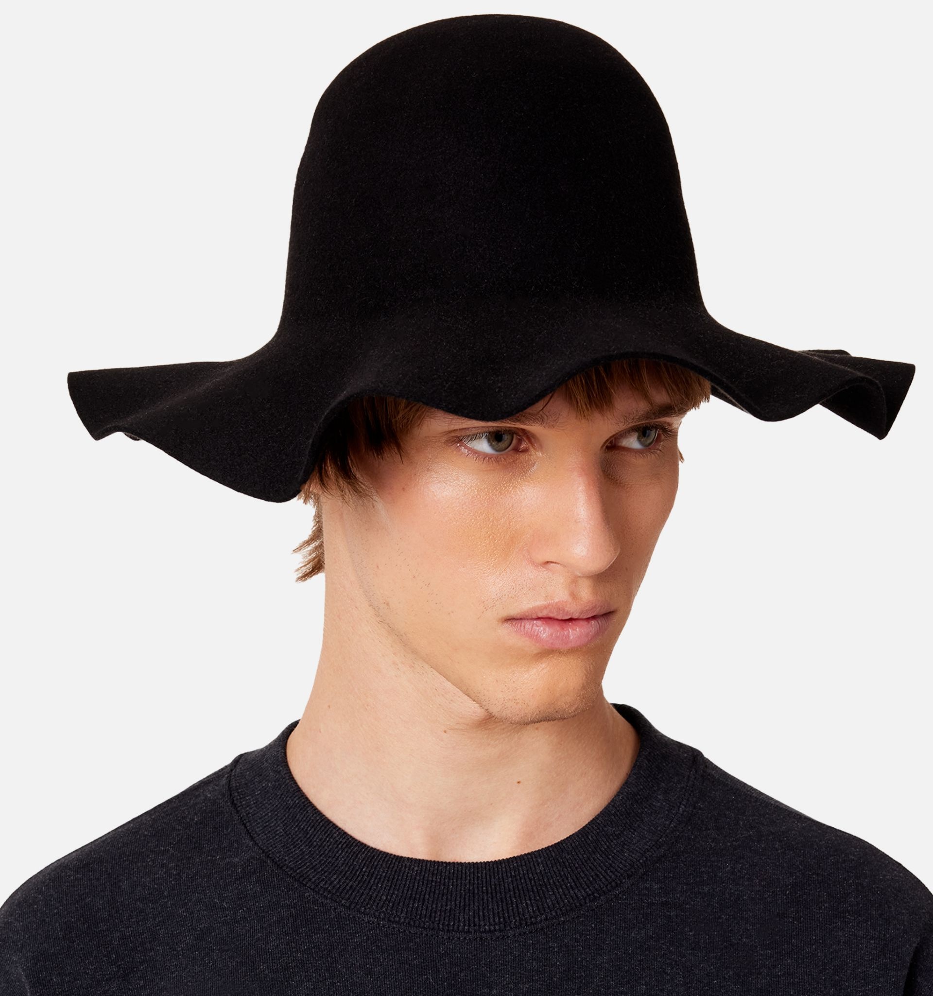 ハット AMI PARIS SS22 AMI X BORSALINO HAT (UHA260_313311) AMI Paris Borsalino x Ami Hat | REVERSIBLE