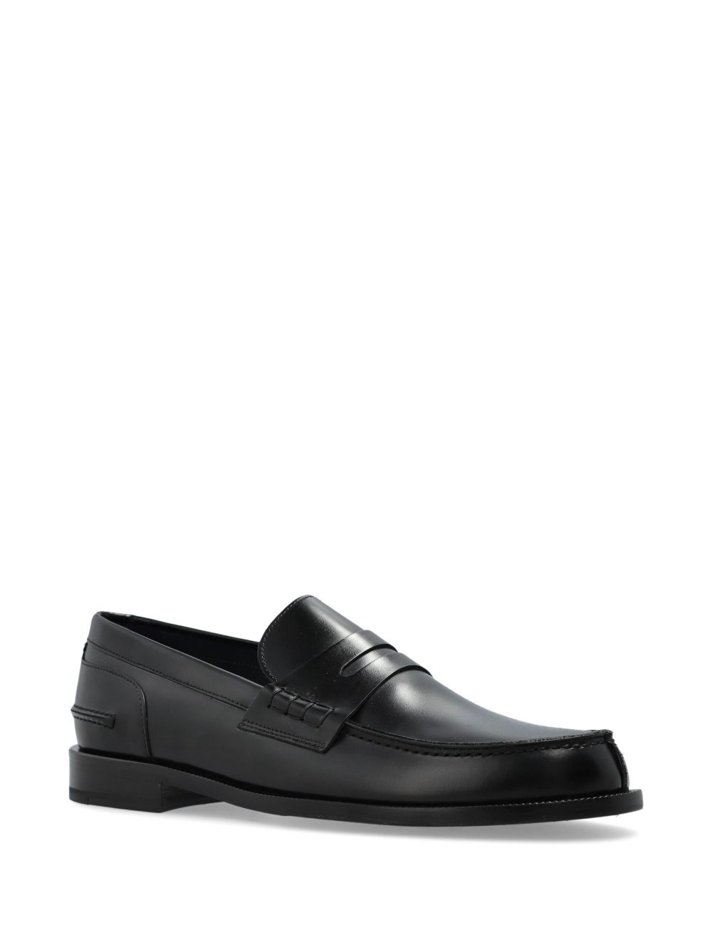 penny-slot leather loafers - 2
