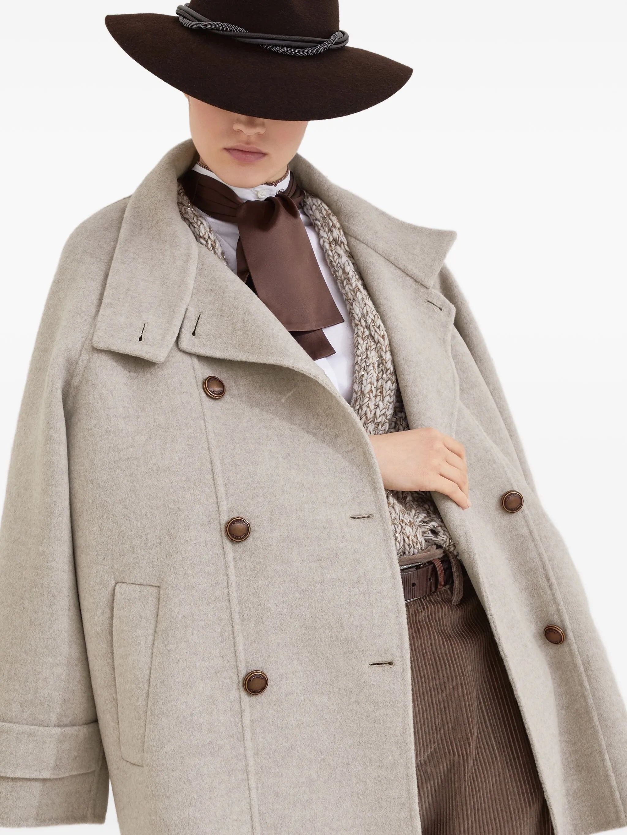 Brunello Cucinelli Double-breasted Coat - 3